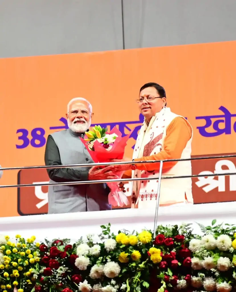 मुख्यमंत्री पुष्कर सिंह धामी ने प्रधानमंत्री नरेंद्र मोदी का देवभूमि उत्तराखंड वासियों की ओर से किया स्वागत